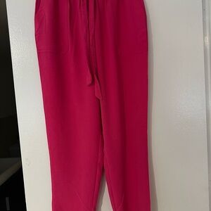 Soho Pink Track Pants with Elastic Waistband